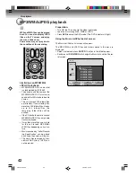 Preview for 42 page of Toshiba D-VR4SU Owner'S Manual