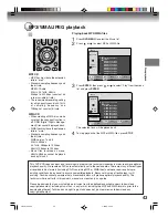 Preview for 43 page of Toshiba D-VR4SU Owner'S Manual