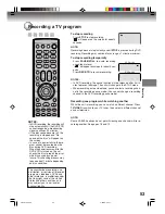 Preview for 53 page of Toshiba D-VR4SU Owner'S Manual