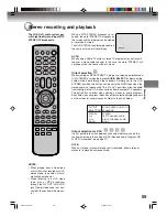 Preview for 59 page of Toshiba D-VR4SU Owner'S Manual