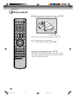 Preview for 64 page of Toshiba D-VR4SU Owner'S Manual