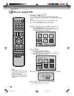 Preview for 74 page of Toshiba D-VR4SU Owner'S Manual