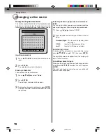 Preview for 78 page of Toshiba D-VR4SU Owner'S Manual