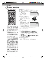 Preview for 34 page of Toshiba D-VR5 Owner'S Manual