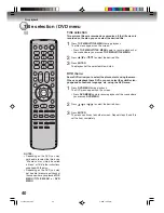 Preview for 40 page of Toshiba D-VR5 Owner'S Manual