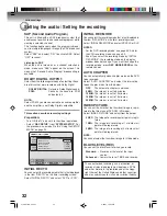 Preview for 32 page of Toshiba D-VR6KC Owner'S Manual