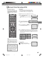 Preview for 57 page of Toshiba D-VR6KC Owner'S Manual