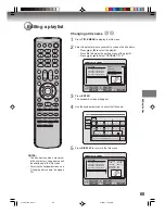 Preview for 65 page of Toshiba D-VR6KC Owner'S Manual