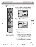 Preview for 67 page of Toshiba D-VR6KC Owner'S Manual