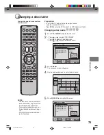 Preview for 75 page of Toshiba D-VR6KC Owner'S Manual