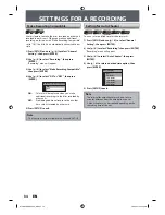 Preview for 33 page of Toshiba DKR40 - DVD Recorder With 1080p Upconversion Owner'S Manual