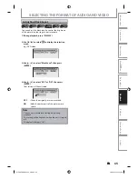 Preview for 64 page of Toshiba DKR40 - DVD Recorder With 1080p Upconversion Owner'S Manual