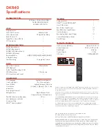 Preview for 2 page of Toshiba DKR40 - DVD Recorder With 1080p Upconversion Specifications