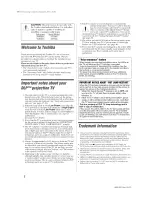 Preview for 2 page of Toshiba DLP 50HM66 Operating Manual