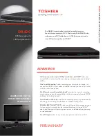 Preview for 1 page of Toshiba DR420 Specifications