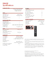 Preview for 2 page of Toshiba DR420 Specifications