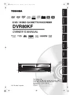 Preview for 1 page of Toshiba DVR80KF Owner'S Manual