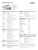 Preview for 8 page of Toshiba e-studio555 Brochure & Specs