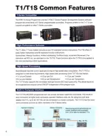 Preview for 6 page of Toshiba Eagle T1 Series PLCs Specifications