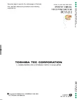 Preview for 171 page of Toshiba FC15 Operator'S Manual