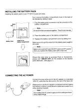 Preview for 9 page of Toshiba FT-6210 Owner'S Manual