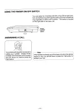 Preview for 17 page of Toshiba FT-6210 Owner'S Manual