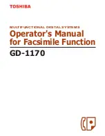 Toshiba GD-1170 Operator'S Manual preview