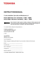 Preview for 3 page of Toshiba HCV-1JBU Instruction Manual