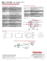 Preview for 2 page of Toshiba IK-HR1S Specifications