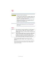 Preview for 12 page of Toshiba L20/L25 User Manual