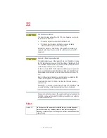 Preview for 22 page of Toshiba L20/L25 User Manual