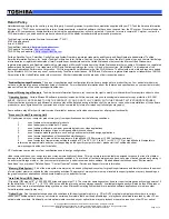 Preview for 3 page of Toshiba L20-S310TD Specifications