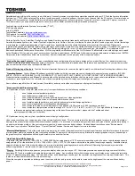 Preview for 3 page of Toshiba L25-S1194 Specifications