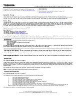 Preview for 2 page of Toshiba L305-S5905 Specifications