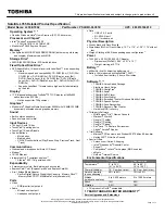 Preview for 1 page of Toshiba L355-S7902 - Satellite - Pentium Dual Core 2.16 GHz Specifications