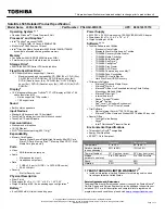 Preview for 1 page of Toshiba L505-LS5014 Specifications