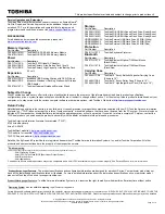 Preview for 2 page of Toshiba L505D-ES5026 Specifications