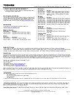 Preview for 2 page of Toshiba L650D-ST2N01 Specifications