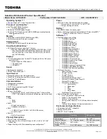 Preview for 1 page of Toshiba L655-S5083 Specifications