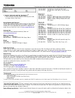 Preview for 2 page of Toshiba L655-S5083 Specifications