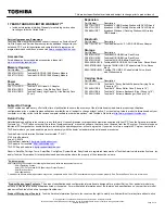 Preview for 2 page of Toshiba L655-S5154 Specifications