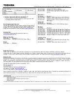 Preview for 2 page of Toshiba L655D-S5110 Specifications