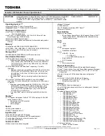 Preview for 1 page of Toshiba L670-BT2N25 Specifications