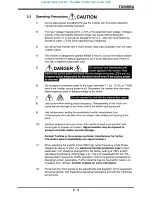 Preview for 10 page of Toshiba Low Acoustical Noise Series Operation Manual