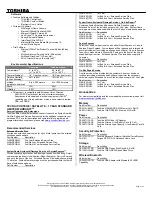 Preview for 2 page of Toshiba M115 S1061 - Satellite - Celeron M 1.6 GHz Specifications