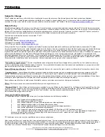 Preview for 3 page of Toshiba M115 S1061 - Satellite - Celeron M 1.6 GHz Specifications