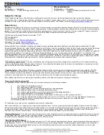 Preview for 3 page of Toshiba M55-S331 Specifications