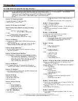 Preview for 1 page of Toshiba M7-S7331 Specifications