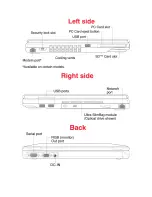 Preview for 8 page of Toshiba M9-ST5511X Specifications