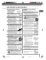 Preview for 3 page of Toshiba MD13Q42 Owner'S Manual